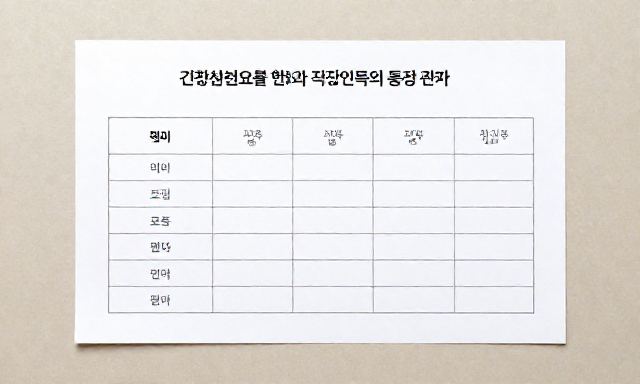 건강보험요율 관련 이미지 - 건강보험요율 변화와 직장인들의 통증 관리, 놓치지 말아야 할 핵심 포인트